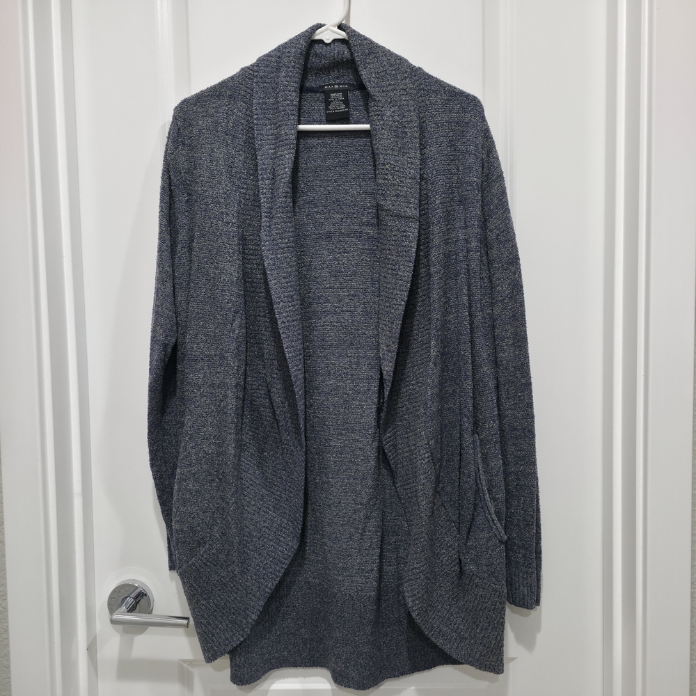 Max & Mia Textured Blue Cardigan